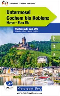 Produktbild: K&uuml;mmerly+Frey Outdoorkarte Deutschland 21 Untermosel, Cochem bis Koblenz 1:35.000