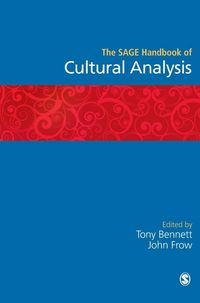 Produktbild: The SAGE Handbook of Cultural Analysis