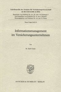 Produktbild: Informationsmanagement im Versicherungsunternehmen.