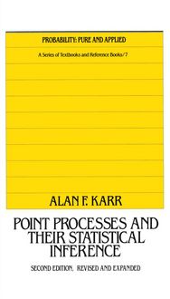 Produktbild: Karr, A: Point Processes and Their Statistical Inference