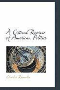 Produktbild: A Critical Review of American Politics