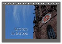 Produktbild: Kirchen in Europa (Tischkalender 2027 DIN A5 quer), CALVENDO Monatskalender