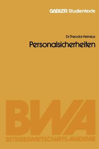 Produktbild: Personalsicherheiten