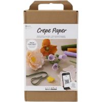 Produktbild: Creativ Company DIY Sets Krepppapier Starter Kreativ Set Krepppapier, Sortierte Farben, 105 g, Kreativ Box
