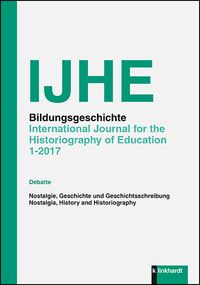 Produktbild: IJHE Bildungsgeschichte, 1 - 2017