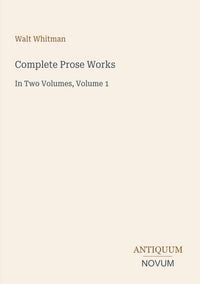 Produktbild: Complete Prose Works