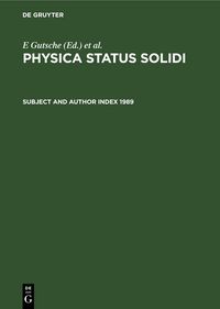 Produktbild: Subject and Author Index 1989
