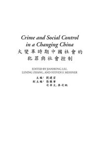 Produktbild: Crime and Social Control in a Changing China