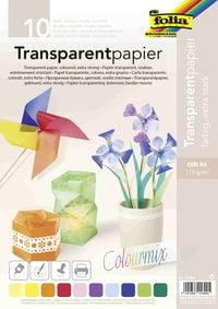 Bild vom Artikel Folia  Transparentpapier 115g/m², DIN A4, 10 Blatt, 10-farbig COLOURMIX vom Autor 