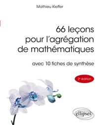Produktbild: 66 le&ccedil;ons pour l'agr&eacute;gation de math&eacute;matiques
