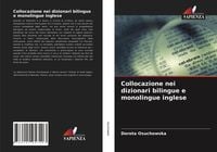 Produktbild: Collocazione nei dizionari bilingue e monolingue inglese