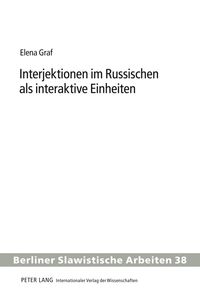 Produktbild: Interjektionen im Russischen als interaktive Einheiten