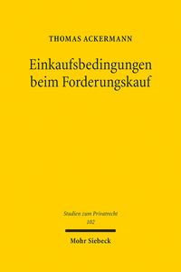 Produktbild: Einkaufsbedingungen beim Forderungskauf