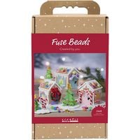 Produktbild: Creativ Company Kreativ Set B&uuml;gelperlen, Weihnachtshaus, sortierte Farben