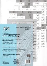 Produktbild: D&uuml;rckheimRegister&reg; f&uuml;r D&Uuml;RIG: BADEN-W&Uuml;RTTEMBERG, C.H. Beck Verlag OHNE Stichworte