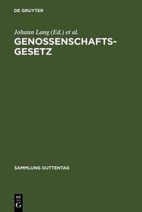 Produktbild: Genossenschaftsgesetz