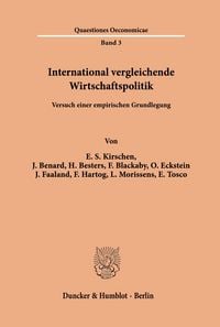Produktbild: International vergleichende Wirtschaftspolitik.