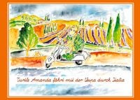 Produktbild: Turtle Amanda f&auml;hrt mit der Vespa durch Italia