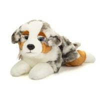 Produktbild: Teddy Hermann 91998 - Australian Shepherd liegend, Pl&uuml;sch, 40 cm