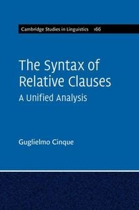 Produktbild: The Syntax of Relative Clauses