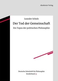 Produktbild: Der Tod der Gemeinschaft