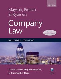 Produktbild: Mayson, French & Ryan on Company Law