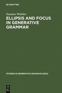 Produktbild: Ellipsis and Focus in Generative Grammar