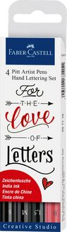 Produktbild: Faber-Castell Tuschestifte Pitt Artist Pens Hand Lettering, 4er Etui