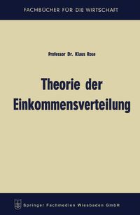 Produktbild: Theorie der Einkommensverteilung