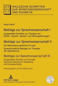 Produktbild: Beitr&auml;ge zur Sprechwissenschaft I&ndash;III