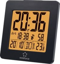 Produktbild: Renkforce 1383425 Funk Wecker Schwarz Alarmzeiten 2