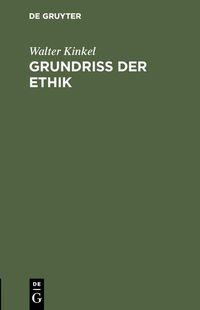 Produktbild: Grundriss der Ethik