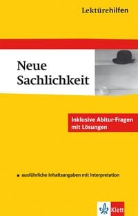 Produktbild: Klett Lekt&uuml;rehilfen Neue Sachlichkeit