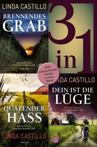 Produktbild: Brennendes Grab / Qu&auml;lender Hass / Dein ist die L&uuml;ge - Drei Kate-Burkholder-Krimis in einem Band