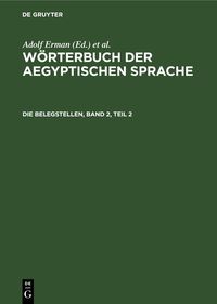 Produktbild: Die Belegstellen, Band 2, Teil 2