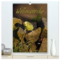 Produktbild: Wellensittiche (hochwertiger Premium Wandkalender 2026 DIN A2 hoch), Kunstdruck in Hochglanz