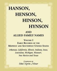 Produktbild: Hanson, Henson, Hinson, Hynson, and Allied Family Names, Volume 1