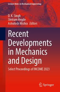 Produktbild: Recent Developments in Mechanics and Design