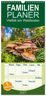 Produktbild: Familienplaner 2027 - Vielfalt am Waldboden mit 5 Spalten (Wandkalender, 21 x 45 cm) CALVENDO