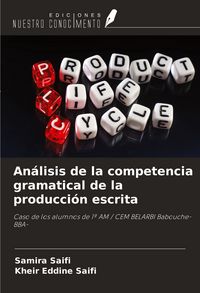Produktbild: An&aacute;lisis de la competencia gramatical de la producci&oacute;n escrita
