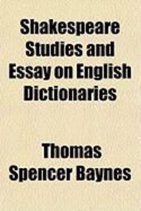 Produktbild: Shakespeare Studies and Essay on English Dictionaries
