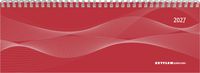 Produktbild: Tisch-Querkalender Profi rot 2027