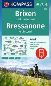 Produktbild: KOMPASS Wanderkarte 050 Brixen und Umgebung, Bressanone e dintorni 1:25.000