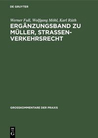 Produktbild: Erg&auml;nzungsband zu M&uuml;ller, Stra&szlig;enverkehrsrecht