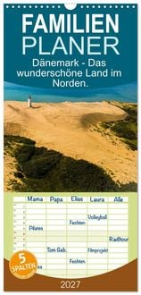 Produktbild: Familienplaner 2027 - D&auml;nemark - Das wundersch&ouml;ne Land im Norden. mit 5 Spalten (Wandkalender, 21 x 45 cm) CALVENDO
