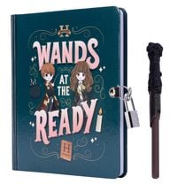 Produktbild: Harry Potter: Wands at the Ready Lock & Key Diary