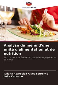 Produktbild: Analyse du menu d'une unit&eacute; d'alimentation et de nutrition