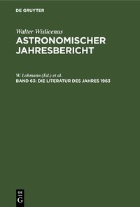 Produktbild: Die Literatur des Jahres 1963