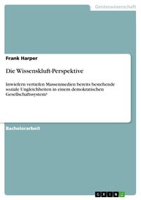 Produktbild: Die Wissenskluft-Perspektive