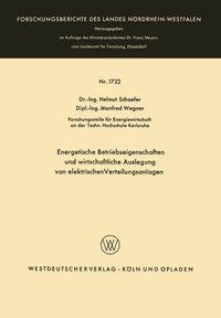Produktbild: Energetische Betriebseigenschaften und wirtschaftliche Auslegung von elektrischen Verteilungsanlagen